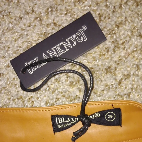 Blank NYC Camel Leather Pants - Picture 2 of 3